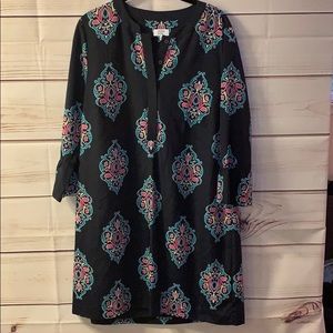 Crown & Ivy medallion print sheath dress Sz 14